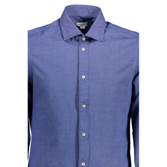 Blue Cotton Men's Shirt