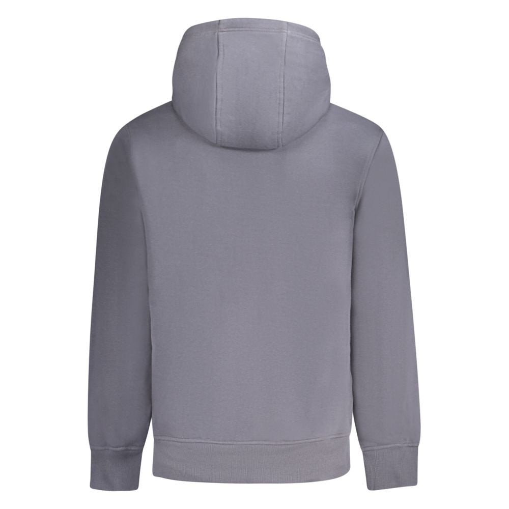 Blue Cotton Men's Hoodie