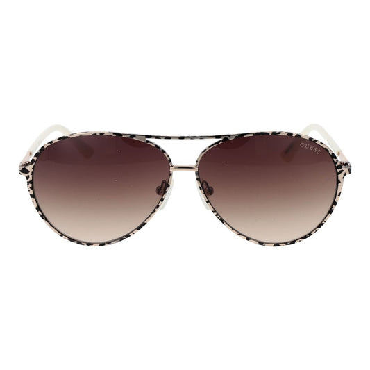 Cream Metal Sunglasses