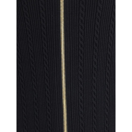 Gold Viscose Midi Skirt