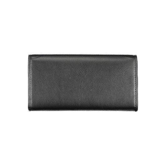 Black Polyurethane Women Wallet