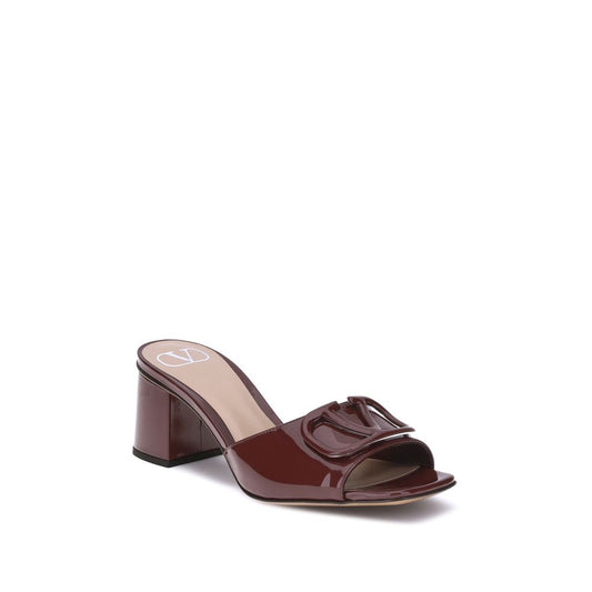Bordeaux Calf Leather Bos Taurus Flat Sandals