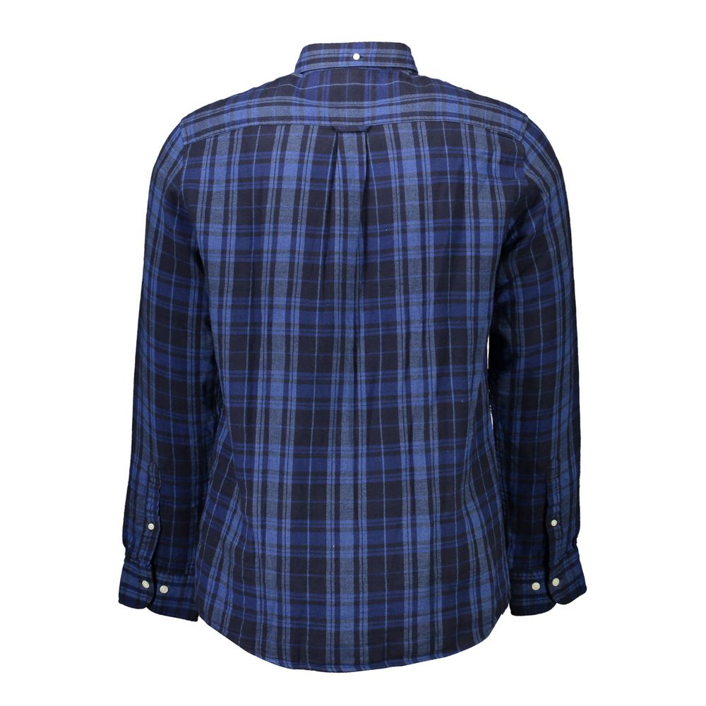 Blu Cotton Men Shirt