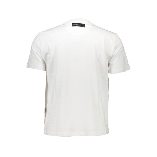 White Cotton Men T-shirt