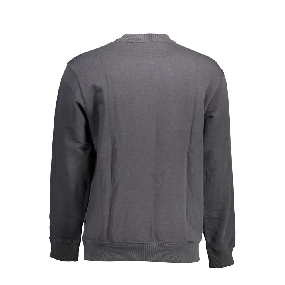 Black Cotton Men's Sweatshirt