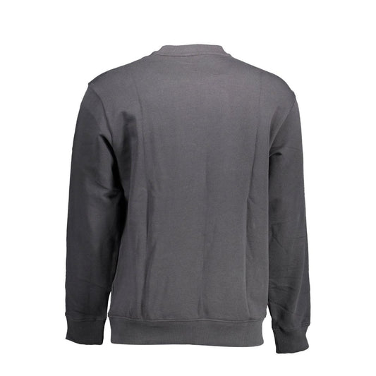 Black Cotton Men's Sweatshirt