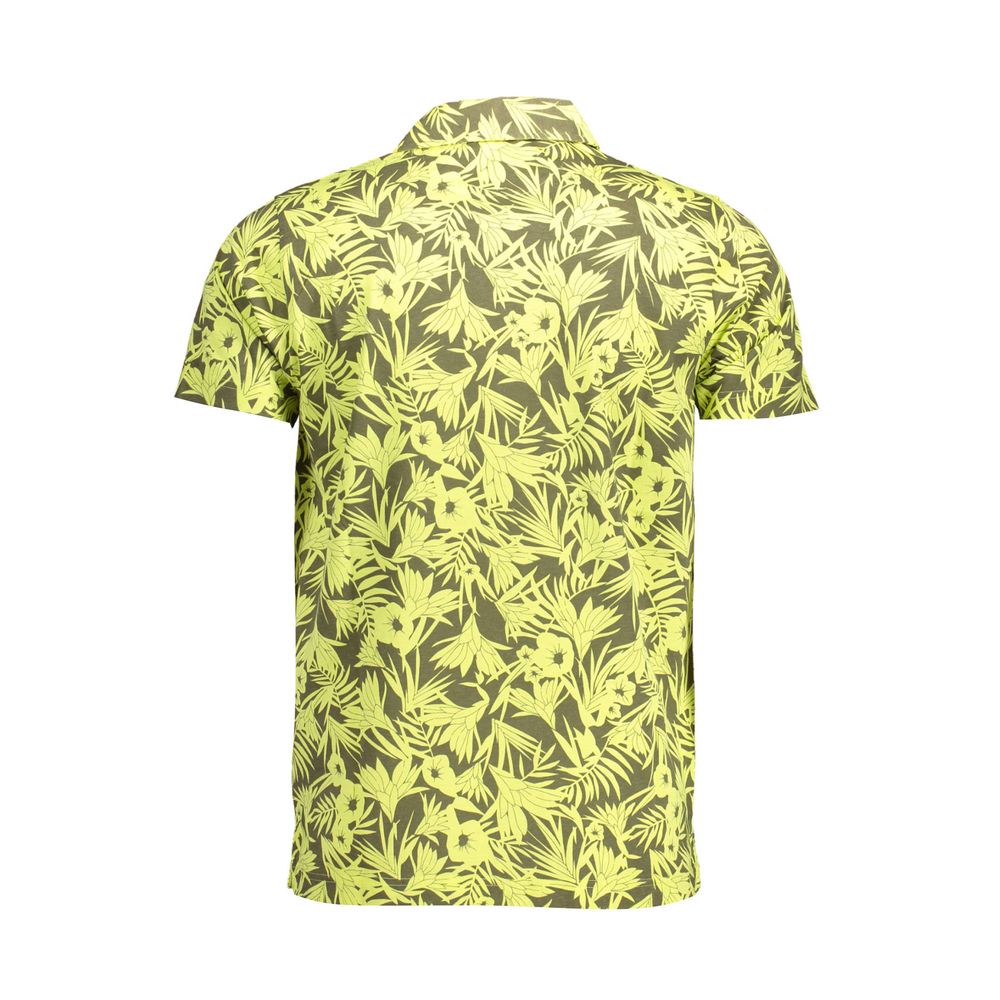 Yellow Cotton Mens Polo Shirt
