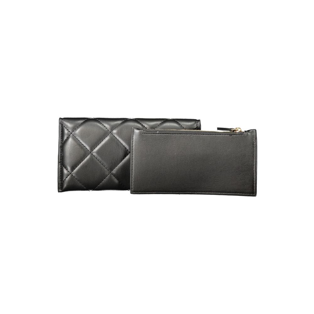 Nero Poliuretano Women Wallet