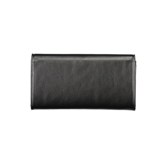 Black Polyurethane Women Wallet