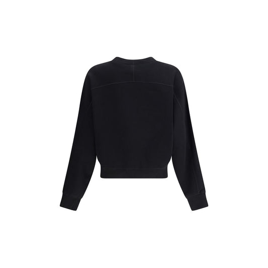 Black Cotton Sweatshirt