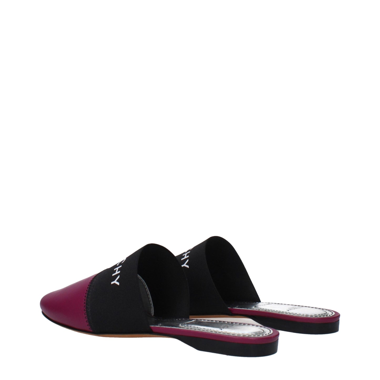 Purple Leather Slippers
