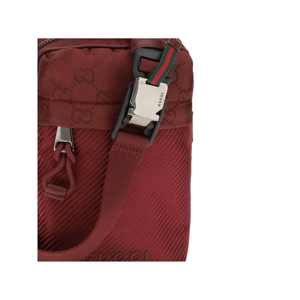 Bordeaux Polyamide Shoulder Bag