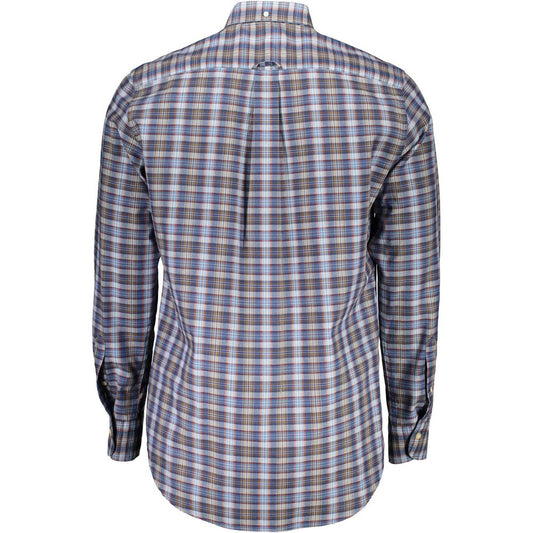 Blue Cotton Men's Shirt