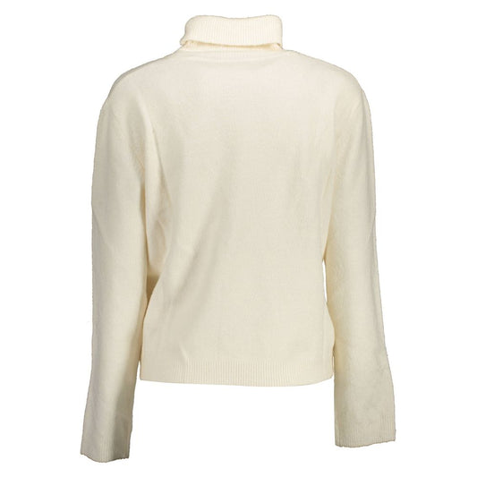 White Acrylic Women Sweater