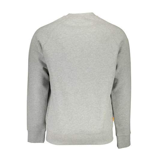 Grey Cotton Men Sweatshirt
