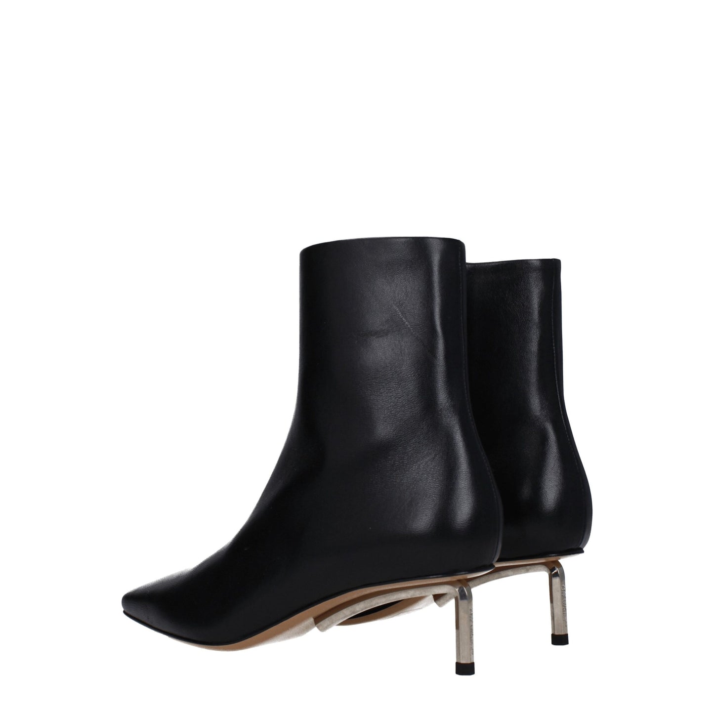 Black Leather Ankle Boots