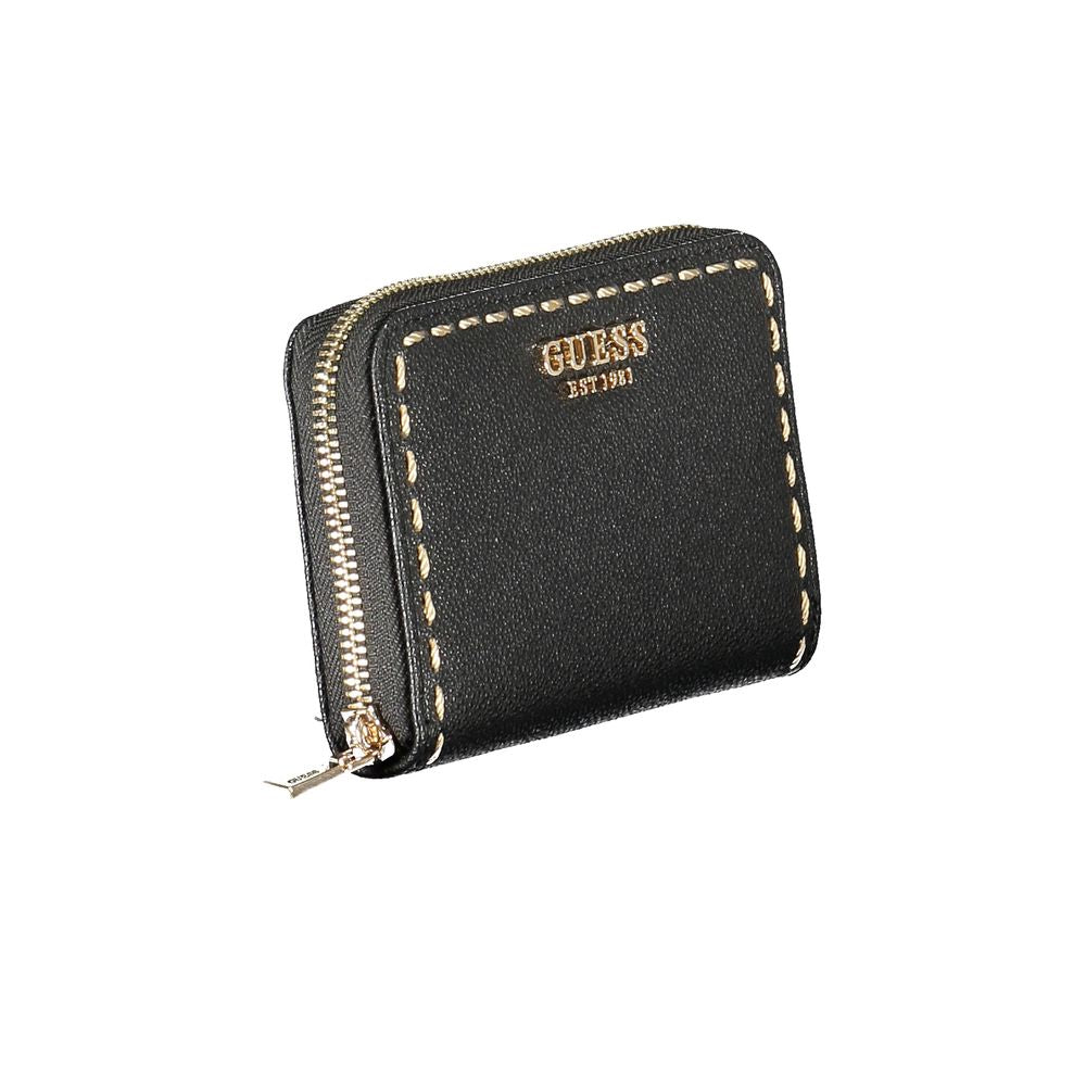 Nero Poliuretano Women Wallet