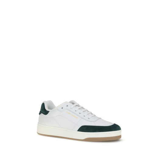 White Calf Leather Bos Taurus Low Top Sneakers