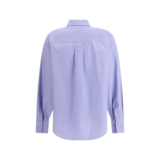 Blue Cotton Dress Shirt