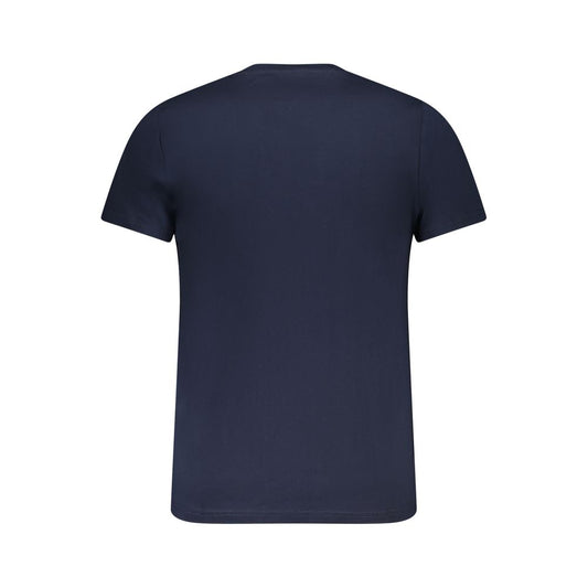 Blue Cotton Men T-Shirt