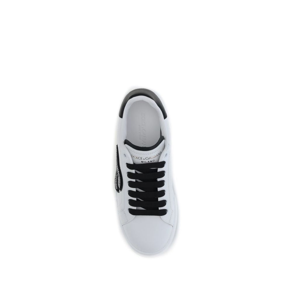 White Calf Leather Bos Taurus Low Top Sneakers