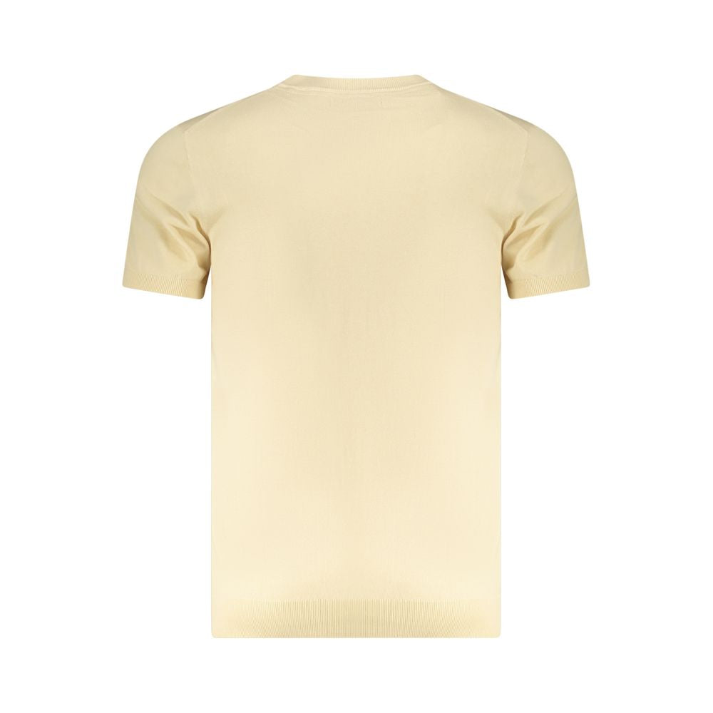 Beige Cotton Men's T-Shirt