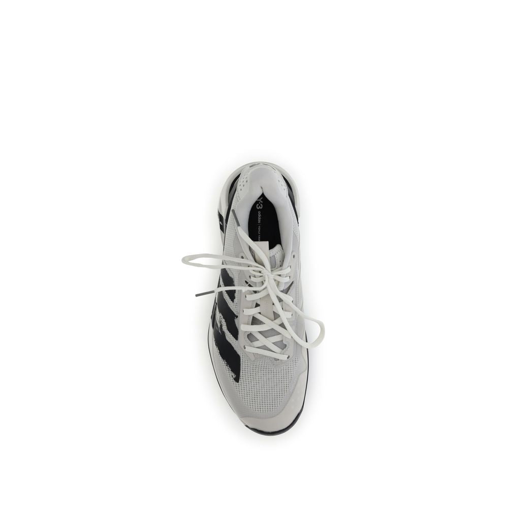 White Fabric Athletic Sneakers