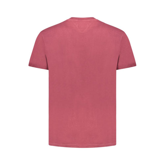 Red Cotton Men T-Shirt