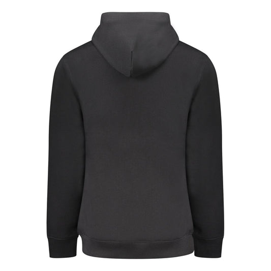 Black Cotton Men's Hoodie