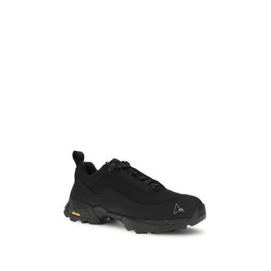 Black Polyamide Athletic Sneakers