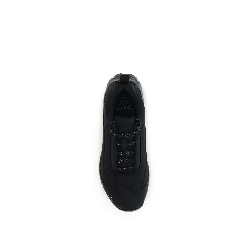 Black Polyamide Athletic Sneakers