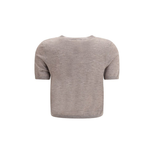 Beige Cashmere Cardigan