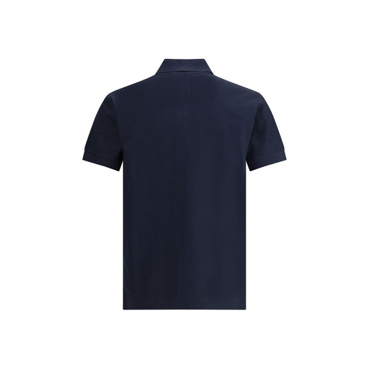 Blue Cotton Polo Shirt