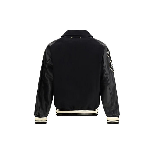 Black Fleece Wool Bomber