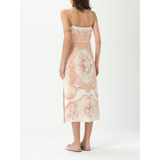 Multicolor Linen Casual Dress