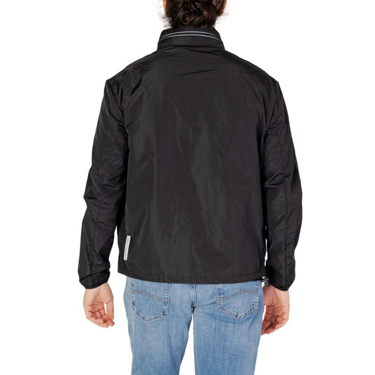 Black Polyester Shell Jacket
