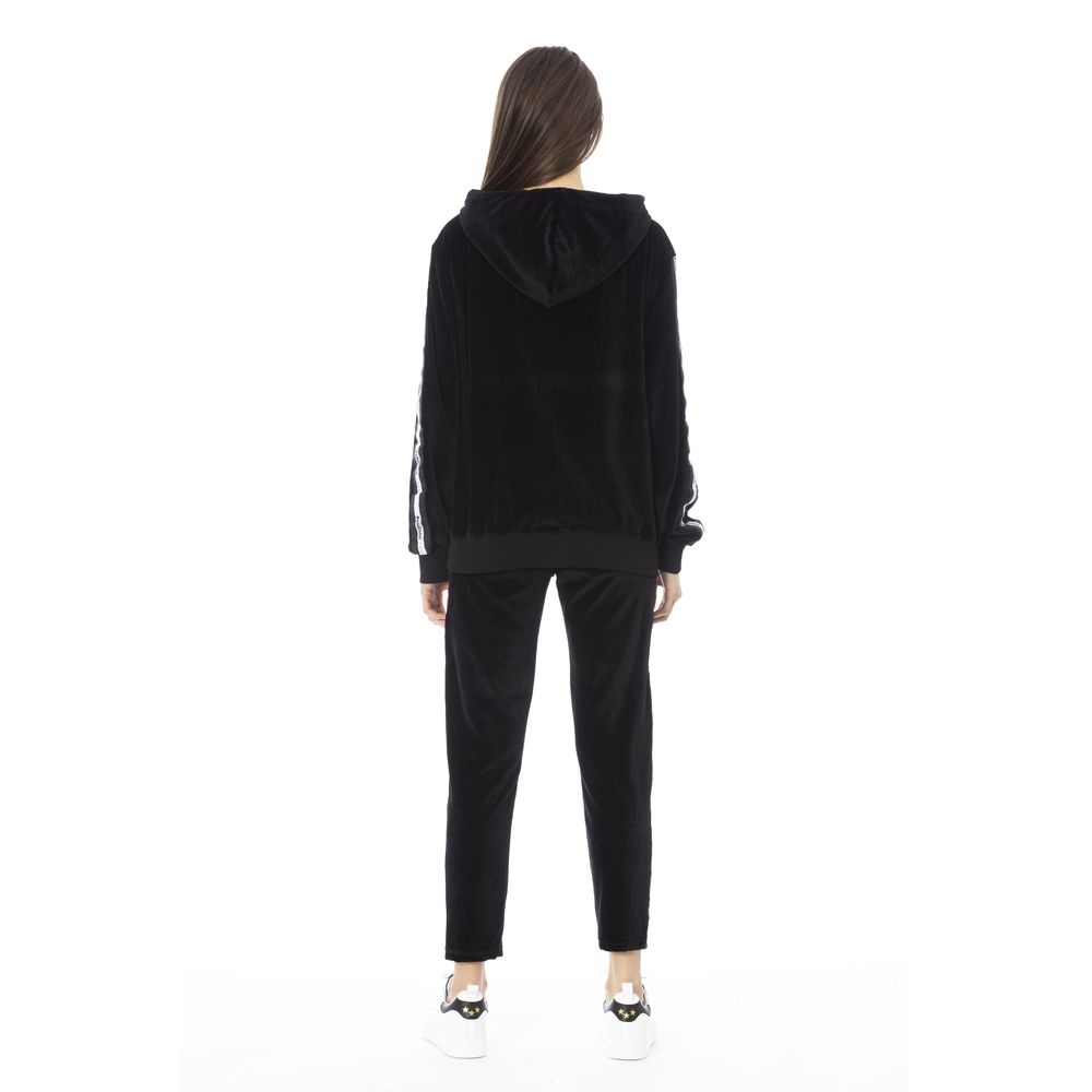 Black Cotton Women Sweater