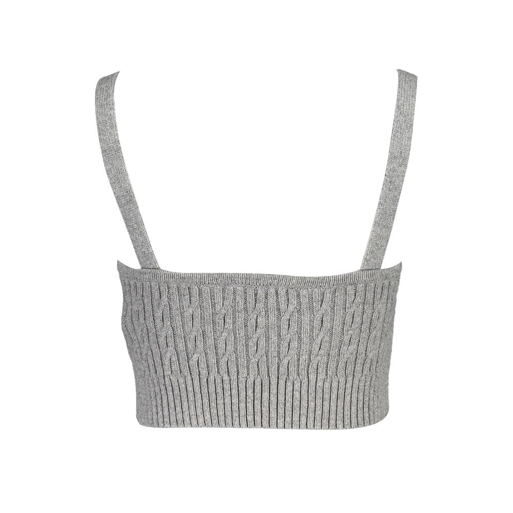 Grigio Cotton Women Shirt