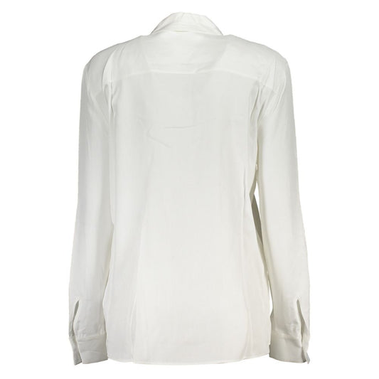 Bianco Viscose Women Shirt