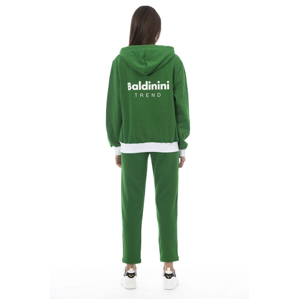 Green Cotton Women Sweater