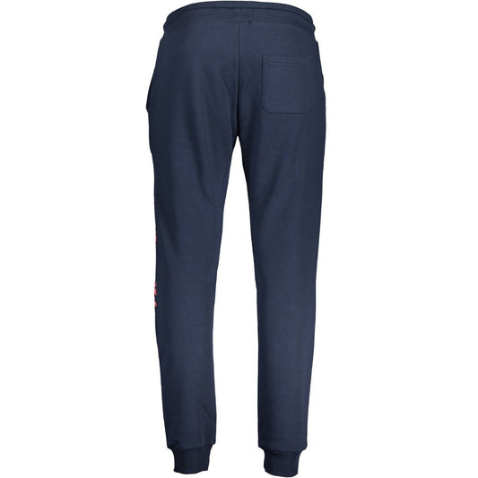 Blue Cotton Men's Sweatpants
