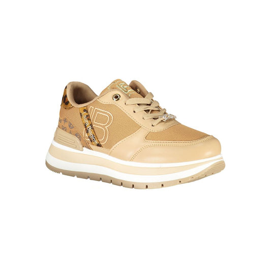 Marrone Polyurethane Women Sneaker