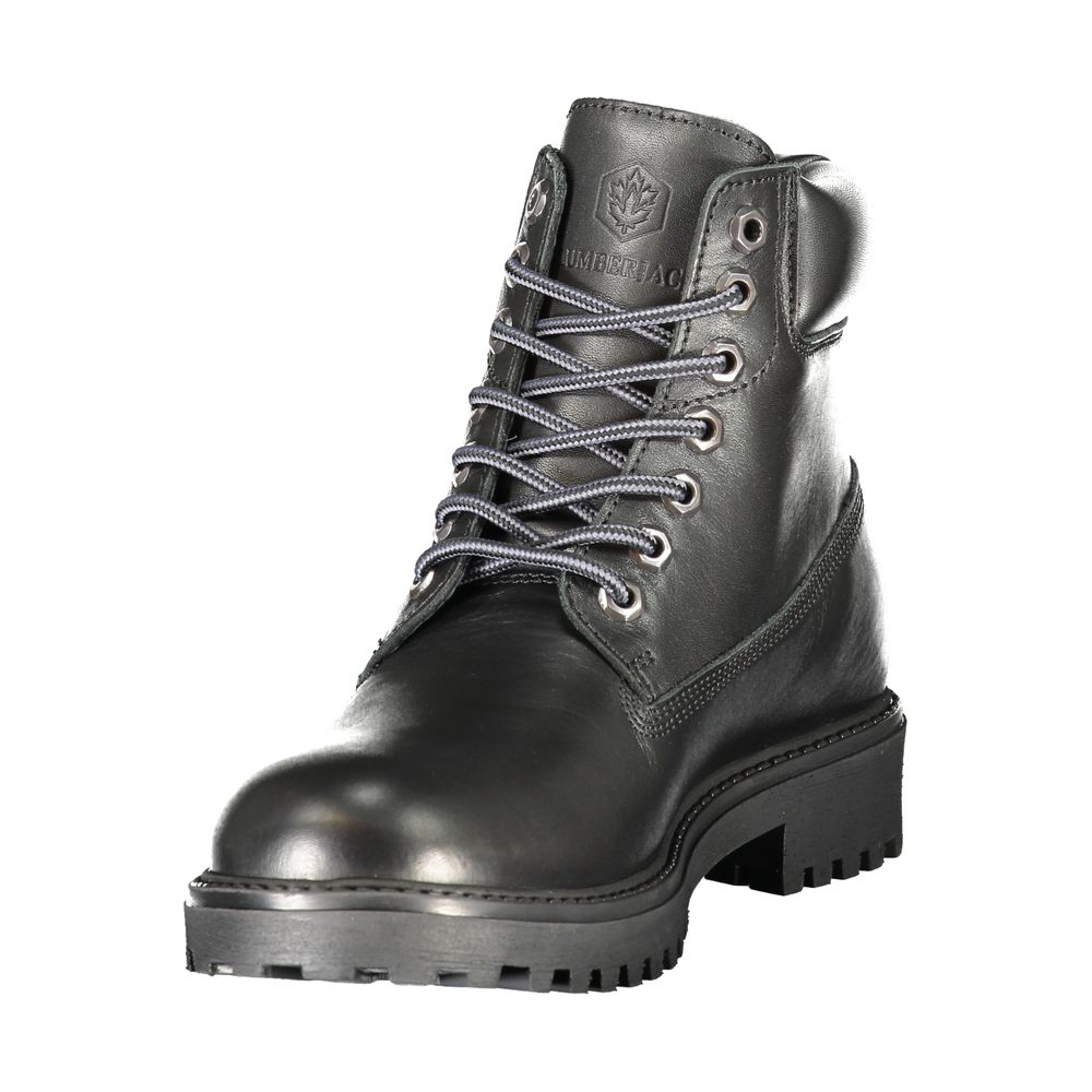 Black Leather Men's Boot