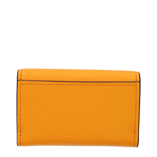 Orange Leather Wallet