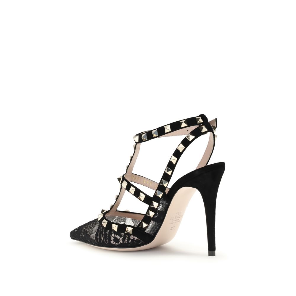 Black Polyamide Platform Pumps