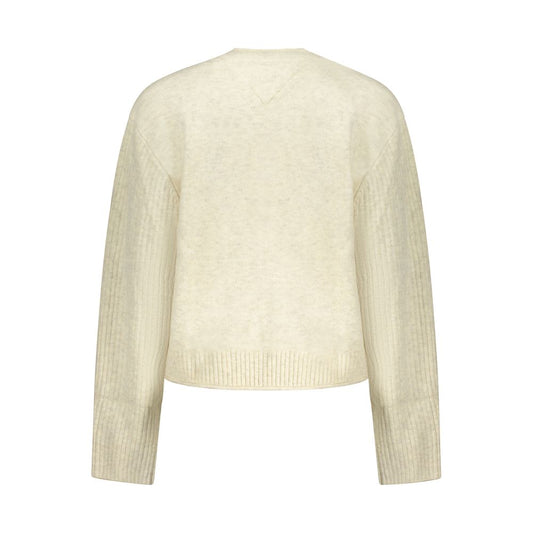 Beige Acrylic Women's Sweater