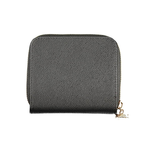 Black Polyurethane Women Wallet