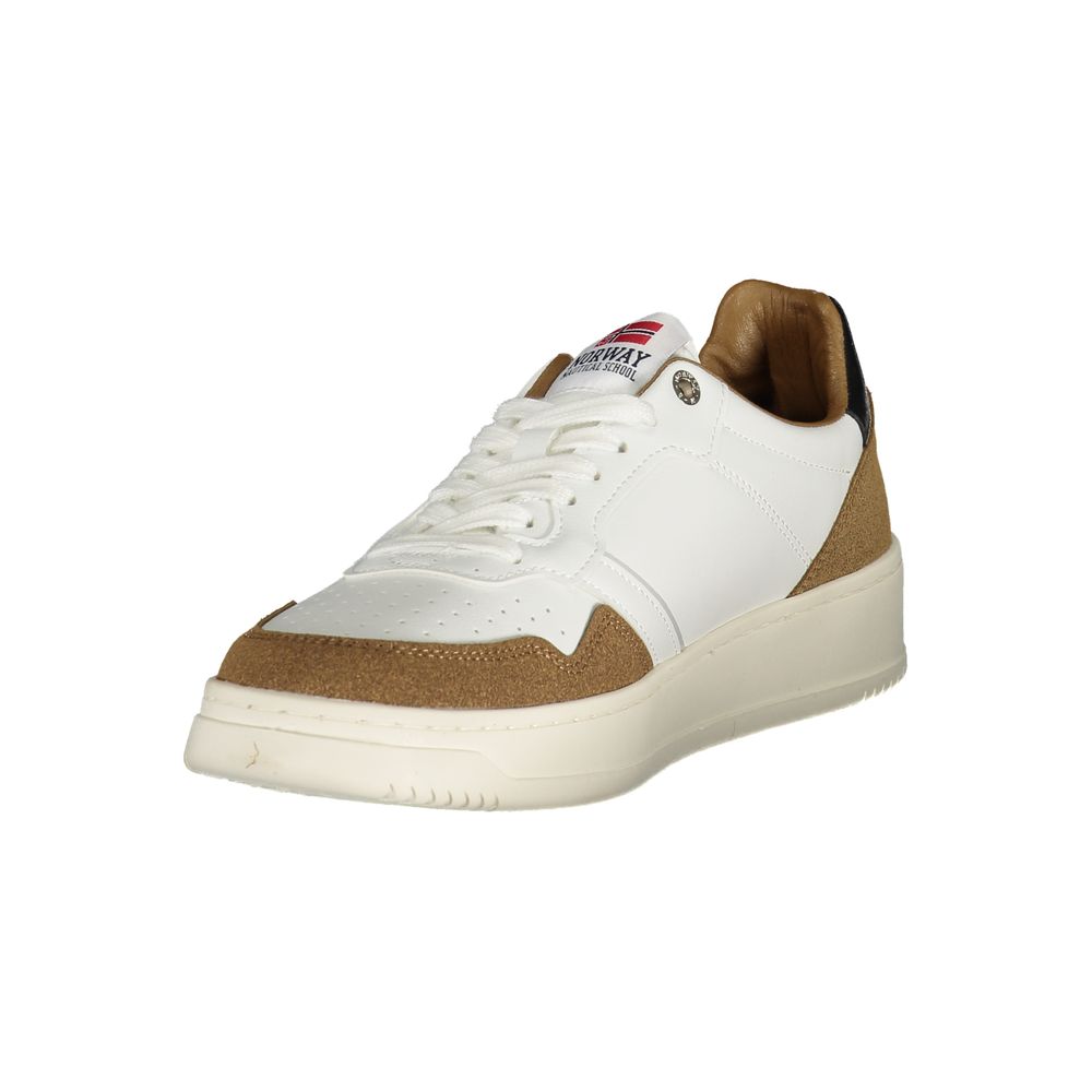 Bianco Polyurethane Men Sneaker