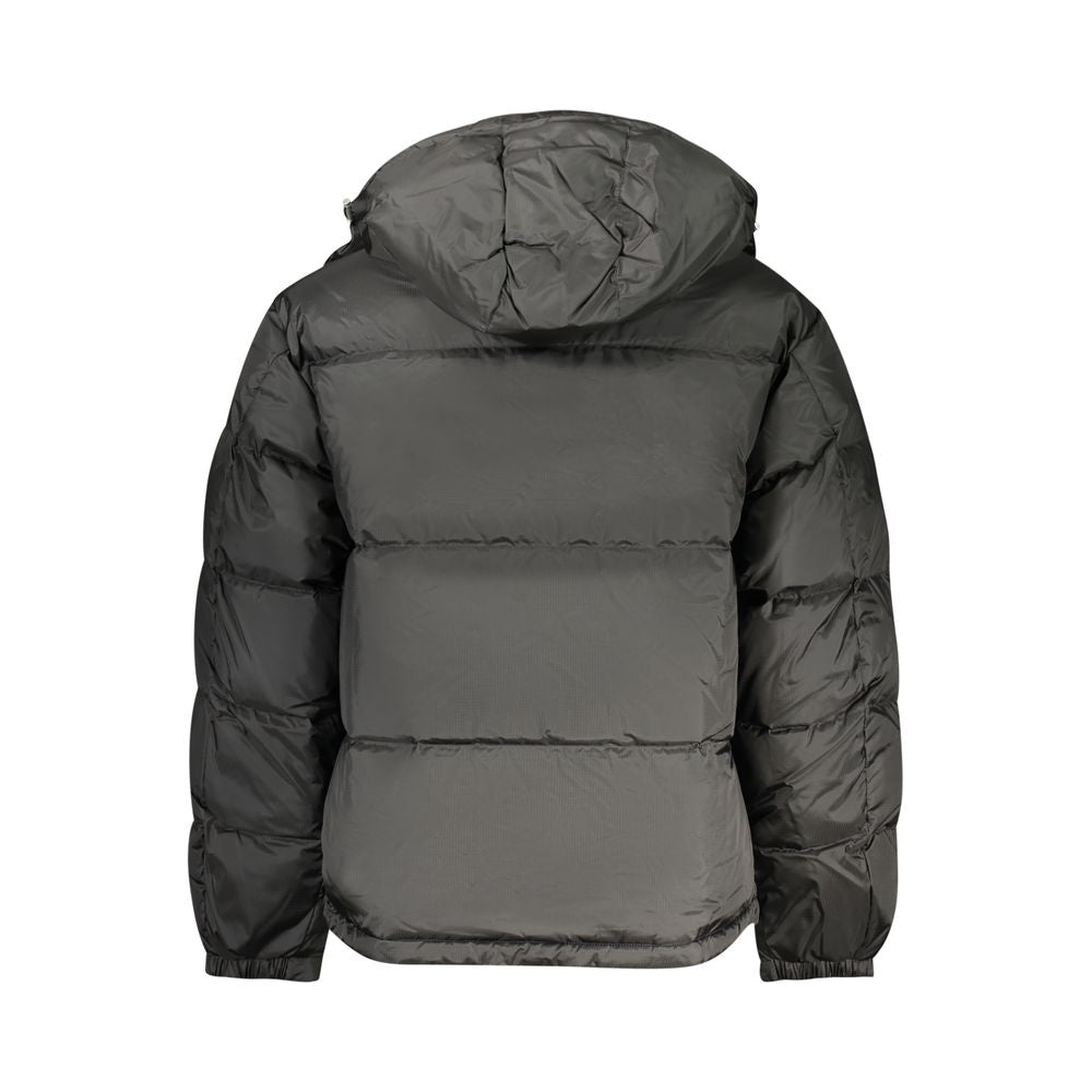 Black Polyester Men's Jacket