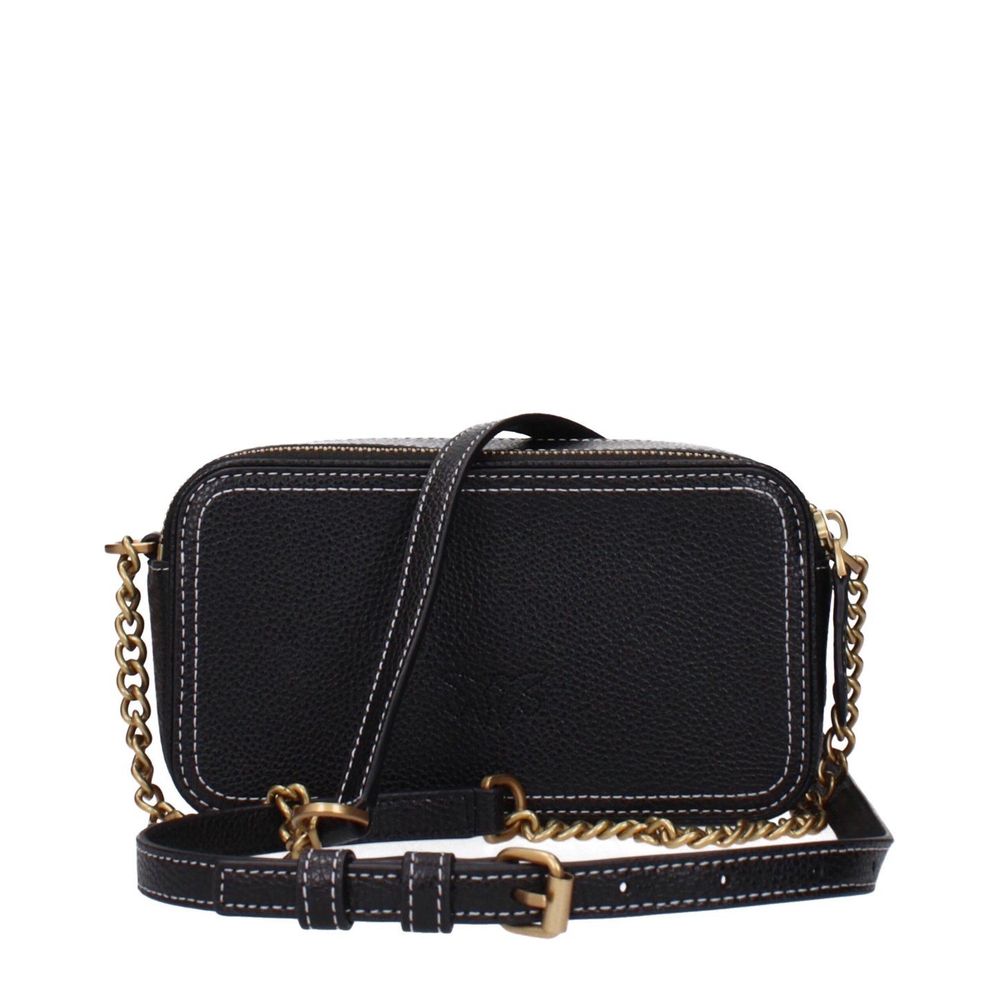 Black Leather Crossbody Bag